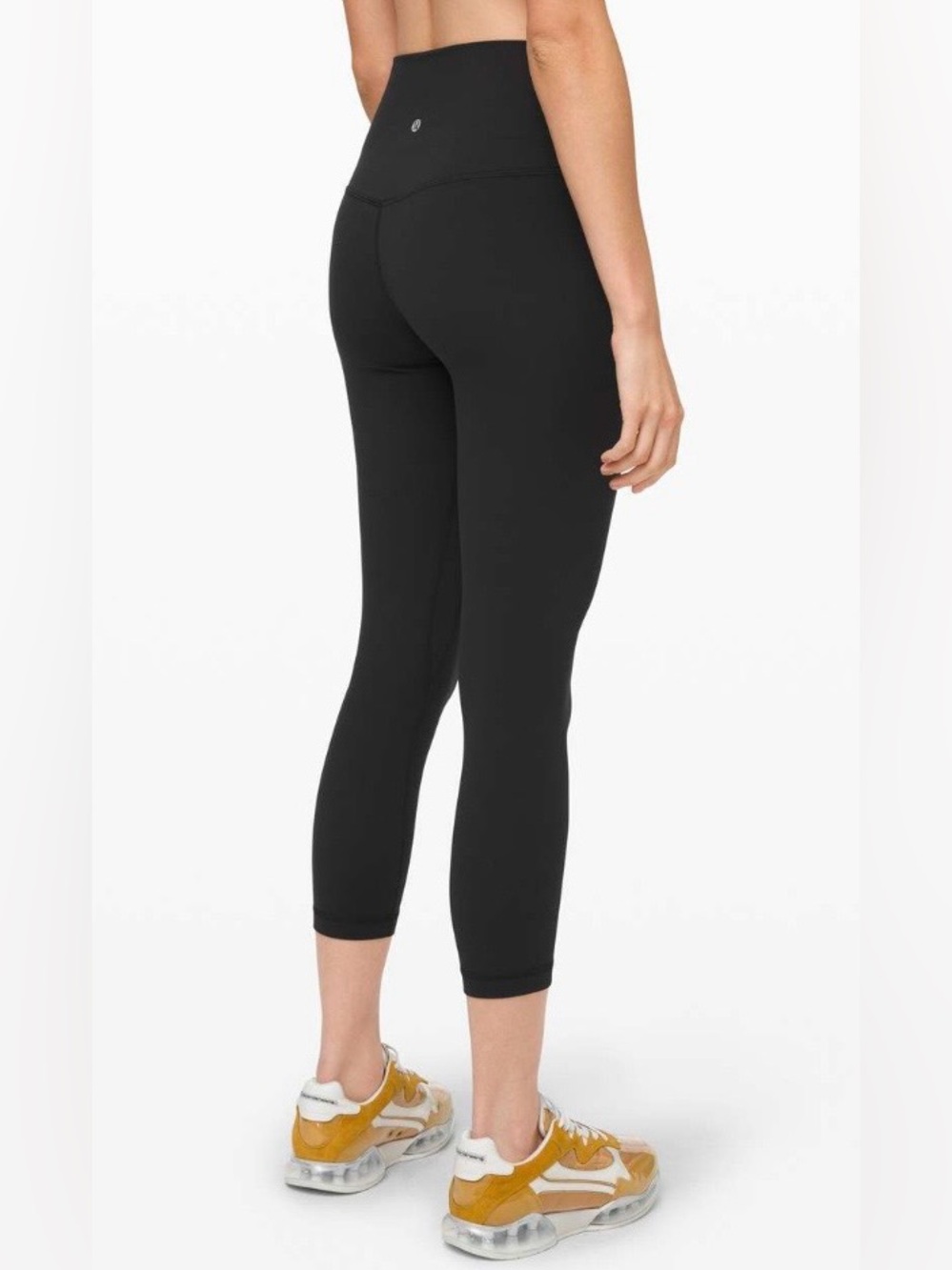 Lululemon Align High Waist Black Leggings 23” Crop Size 8